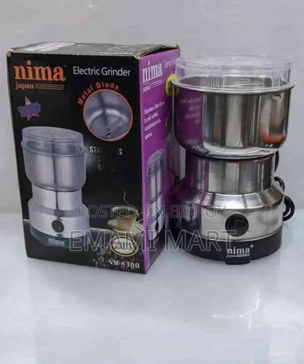 Nima Electric Spice & Coffee Bean Grinder. 4 Blade Stainless Steel Min