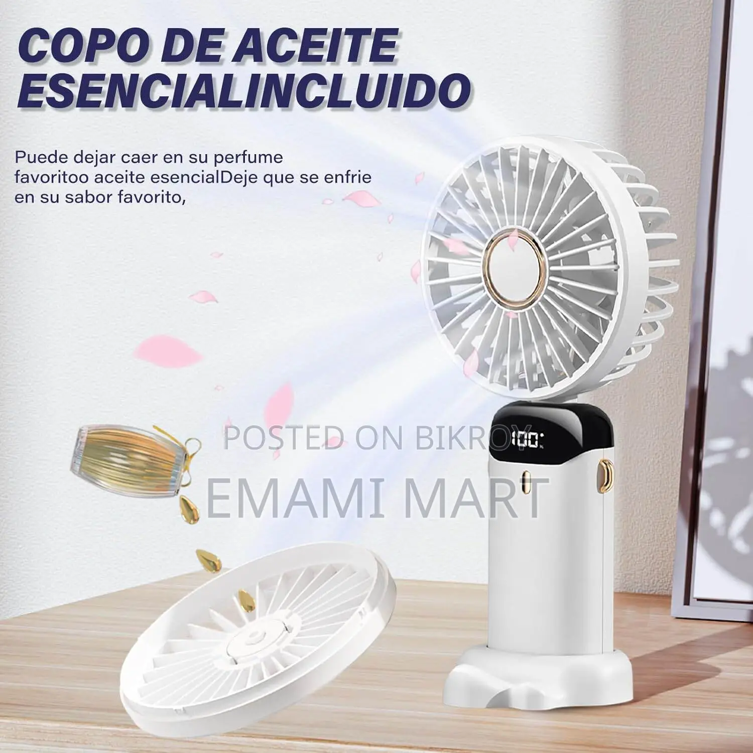 Hand Held Fan,Portable Handheld USB Rechargeable Fans with 5 Speeds