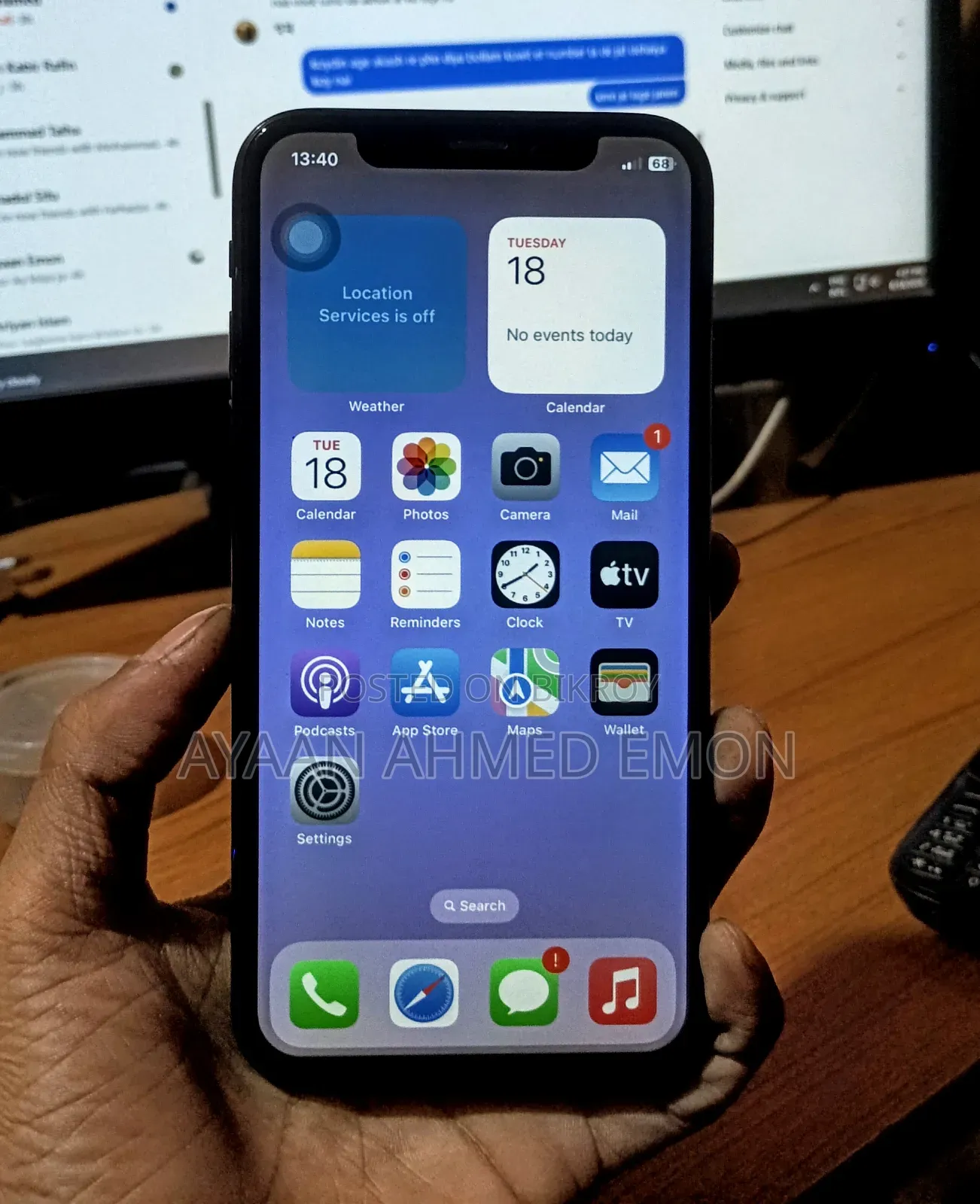 Apple iPhone X 64 GB Black