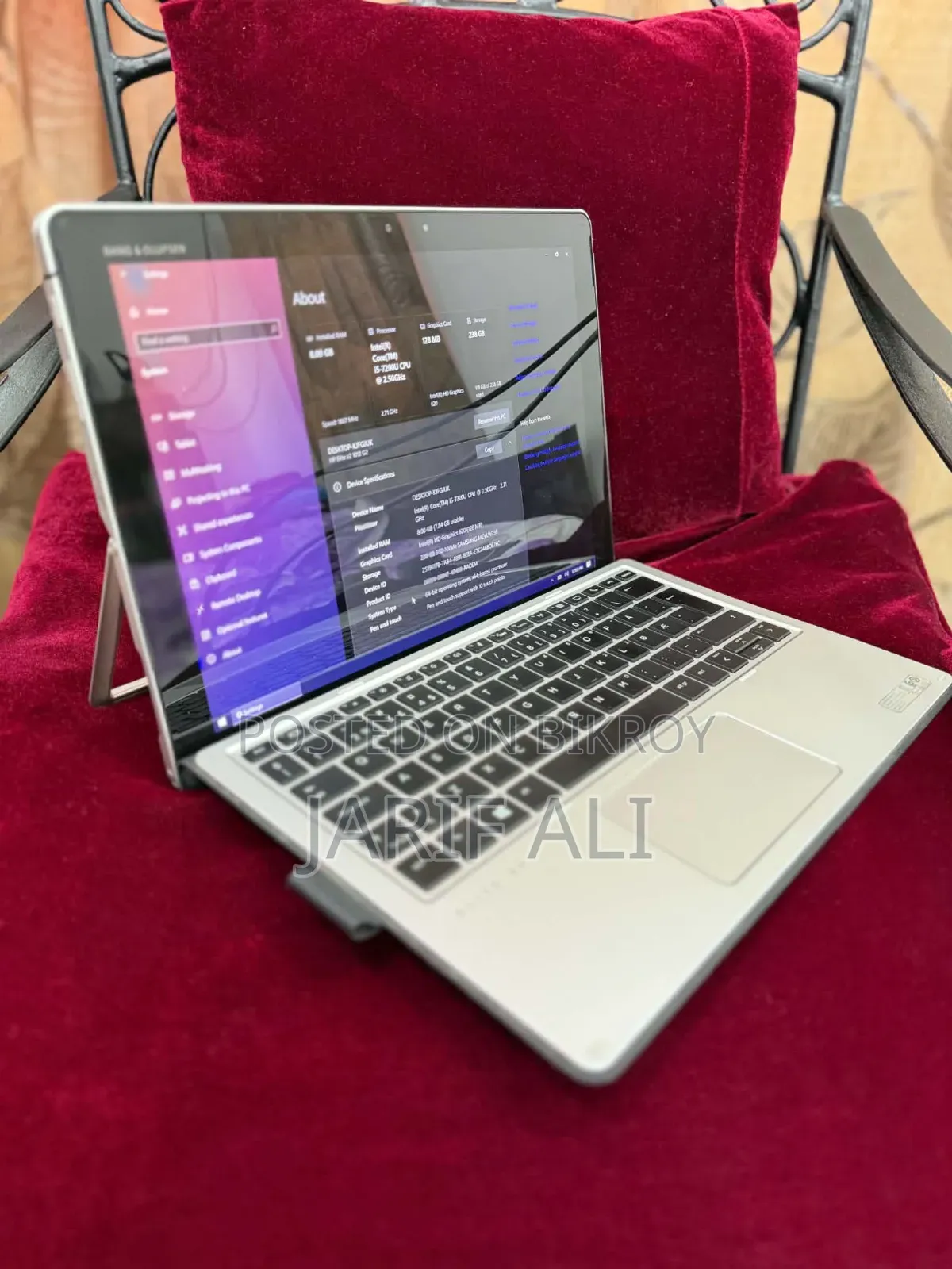 New Laptop HP Elite X2 1012 G2 8GB Intel Core I5 SSD 256GB