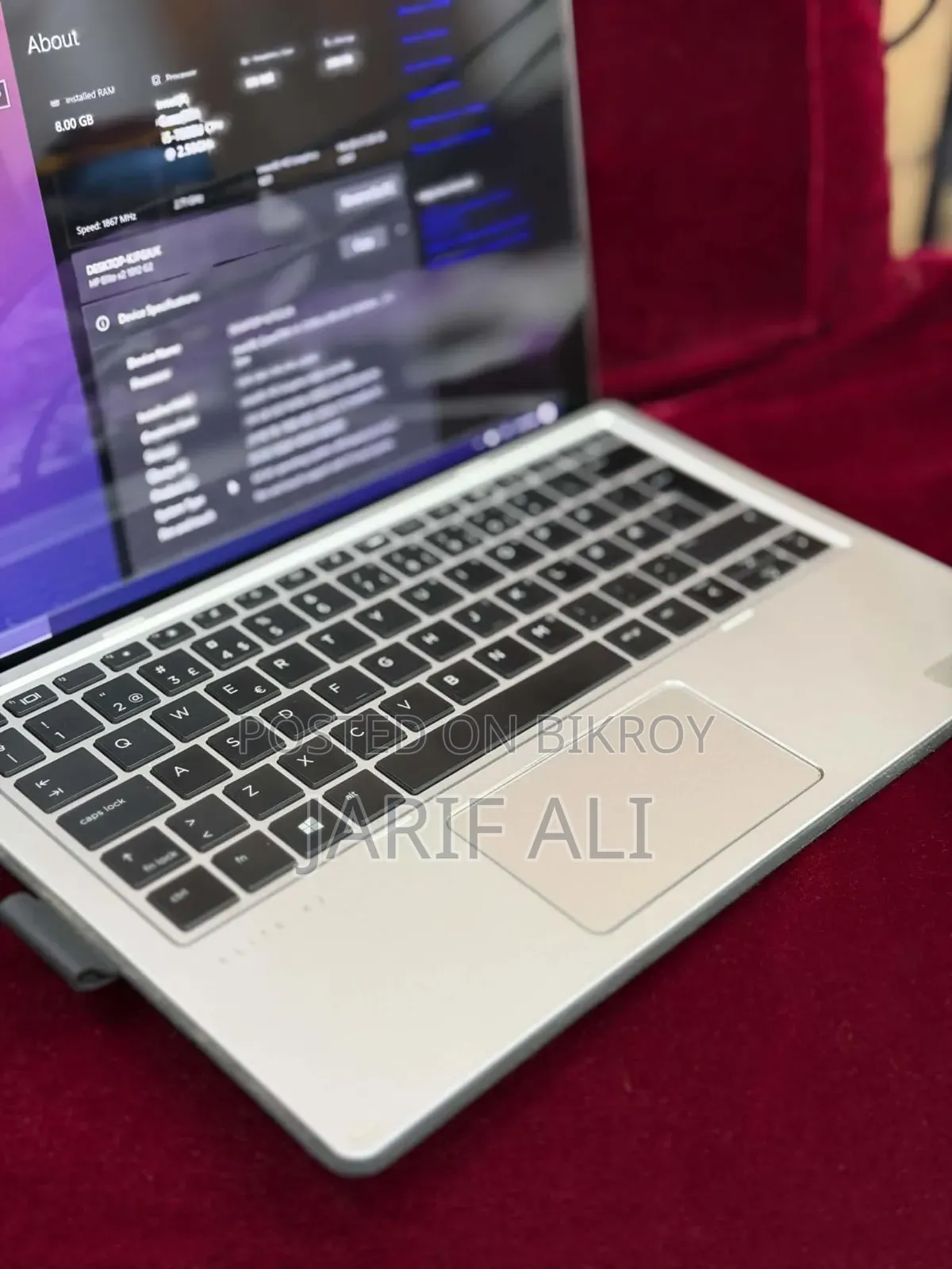 New Laptop HP Elite X2 1012 G2 8GB Intel Core I5 SSD 256GB
