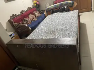4ft X 6.7ft Single Wooden Bed With Comfortable Mattress