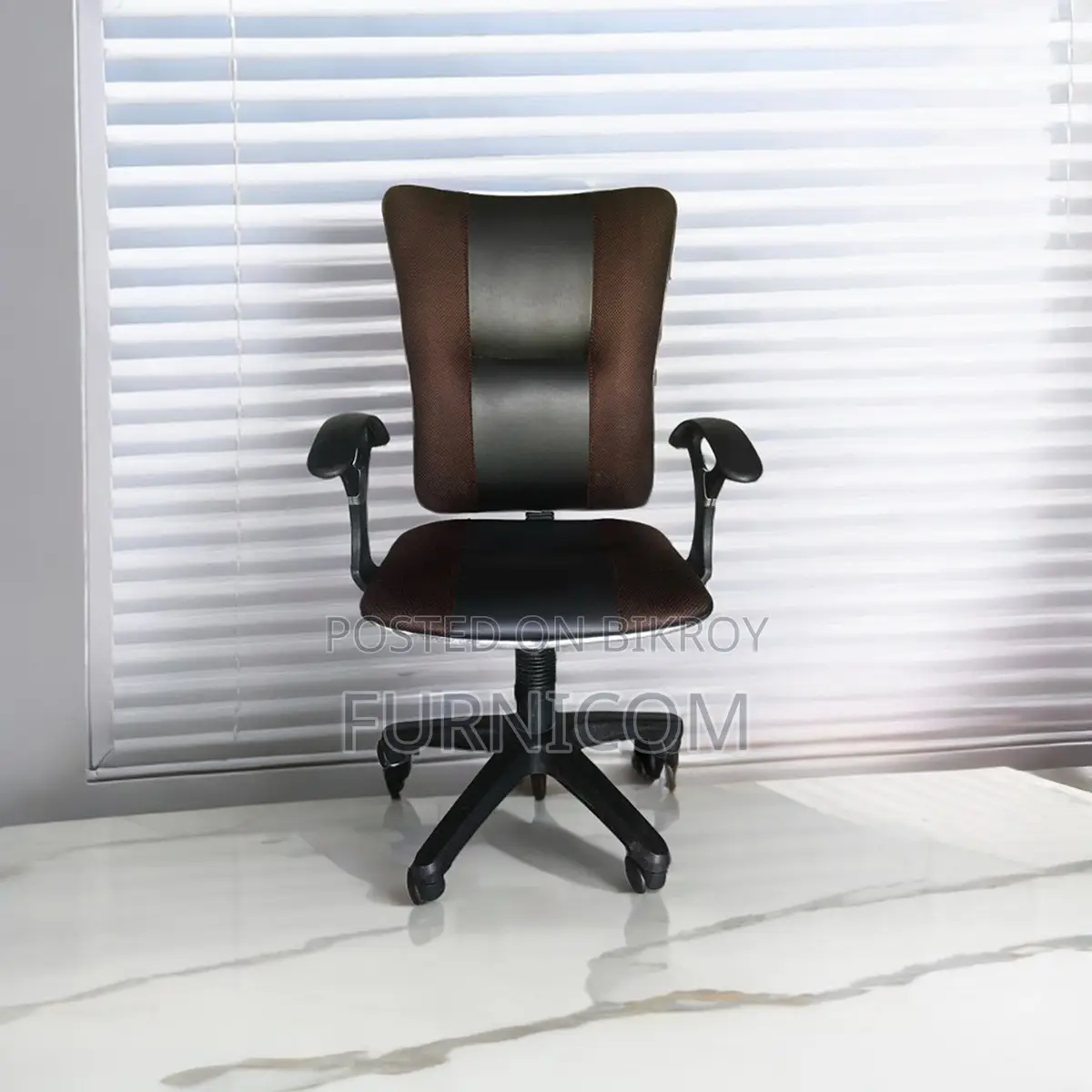 FCBFC-4 Office Chair - Coffee and Grey