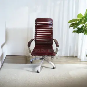 Curvy Linear Wooden Boss Chair Oak Teak (FCWC 2)