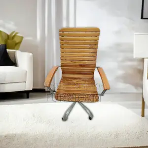 Curvy Linear Wooden Boss Chair Ctg Shegun (FCWC 1)
