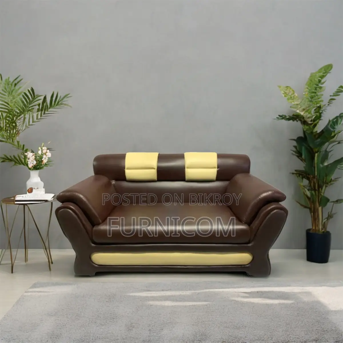 Round Wedge Luxury Sofa (2 seater)