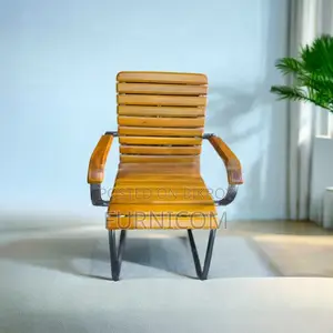 Curvy Linear Wooden Visitor Chair (Fcwc 5) - Chair
