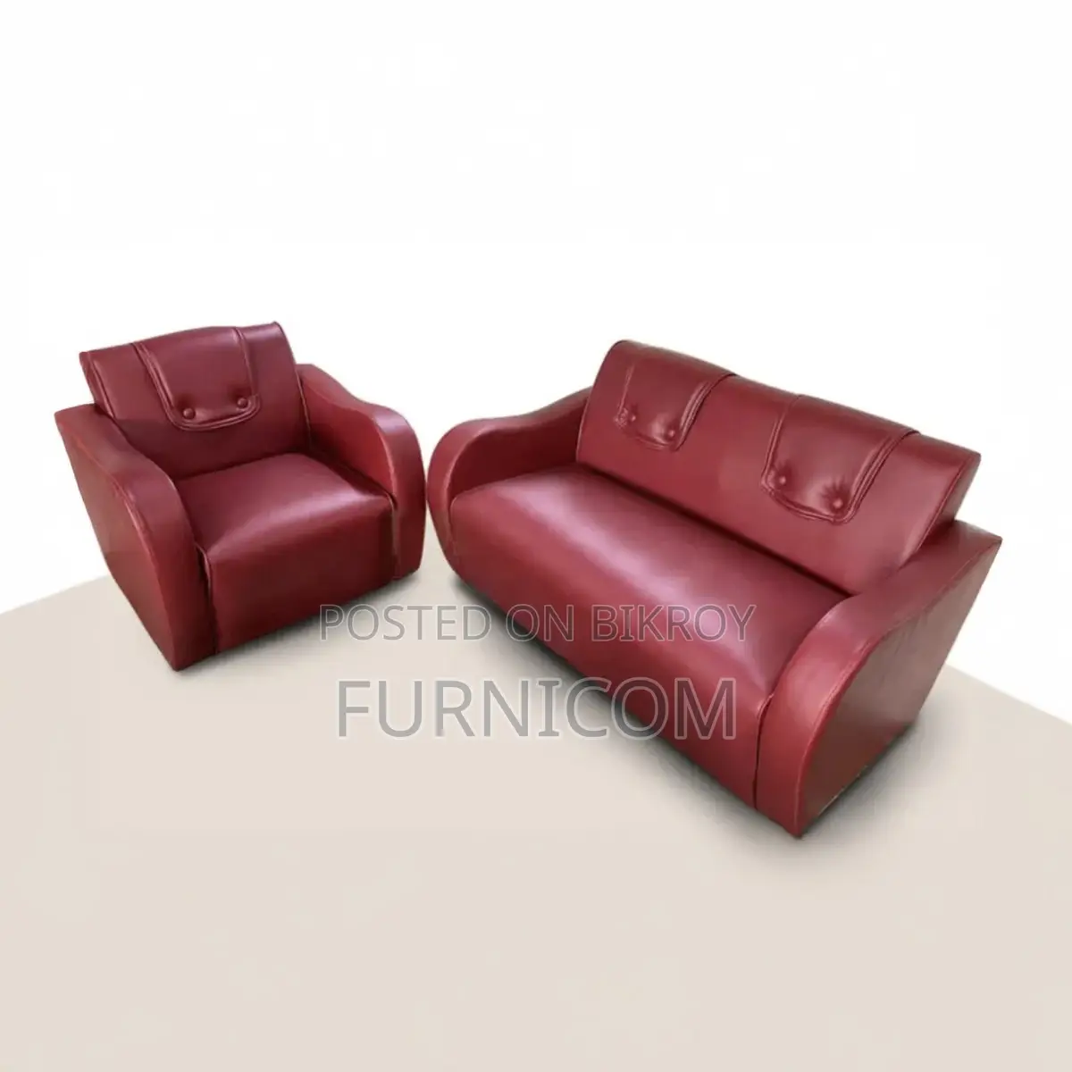 Synthetic Leather Sofa Set (2 + 1)
