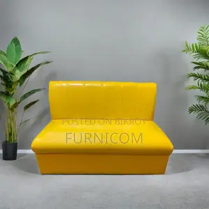 Stylish and New two seater sofa armless - Yellow