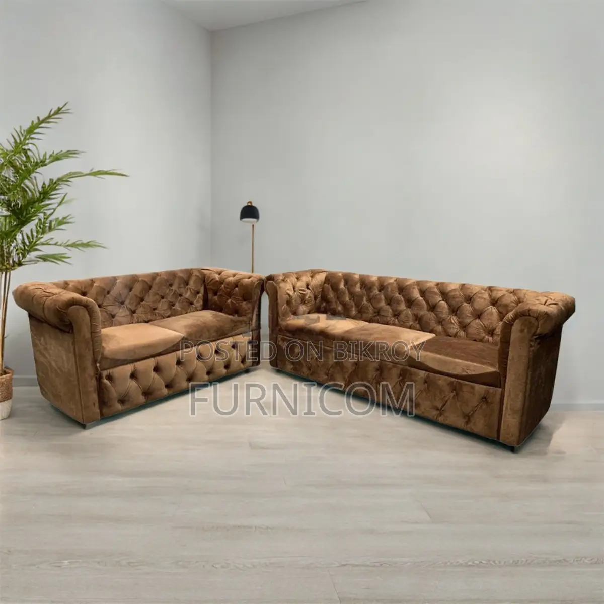 Chesterfield Sofa Set Velvet (3+2)