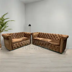 Chesterfield Sofa Set Velvet (3+2)