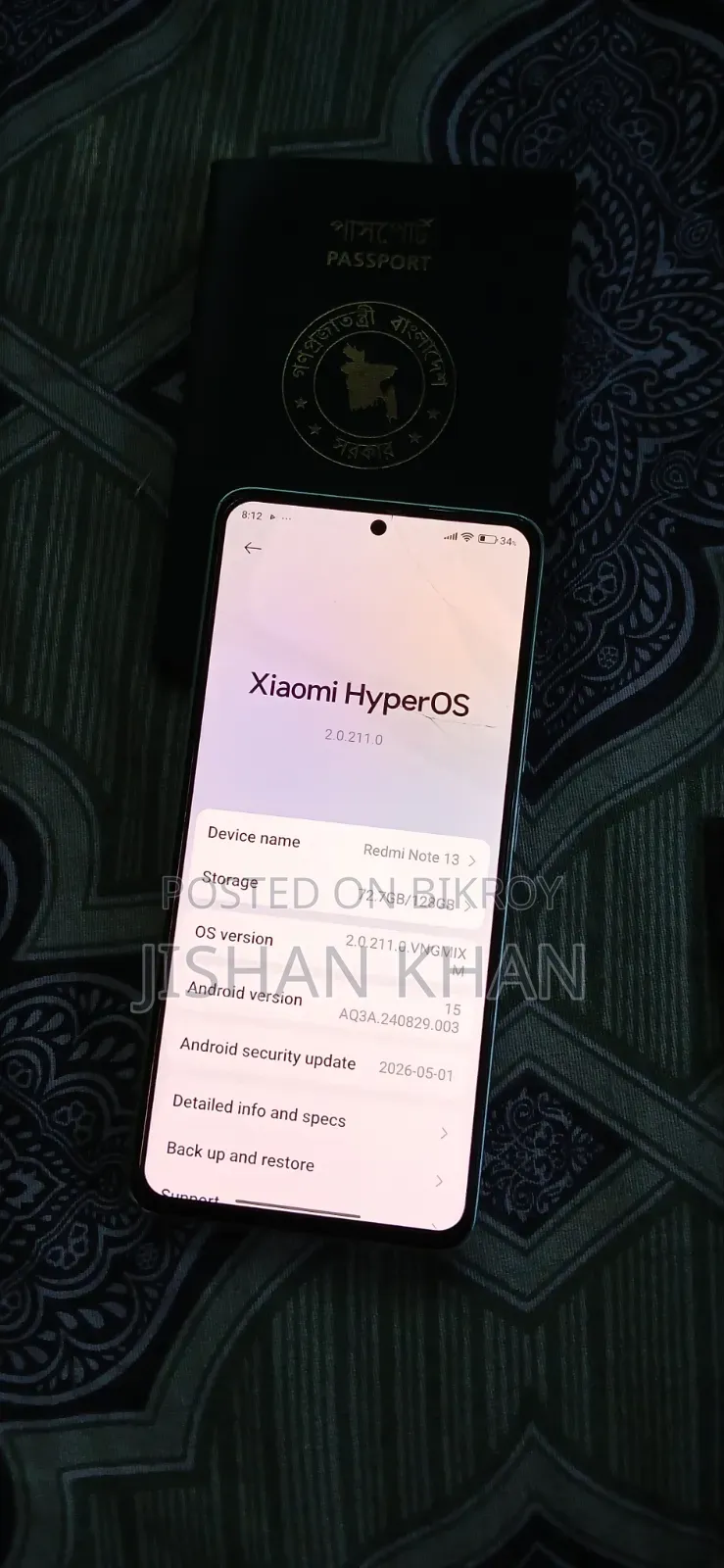 Xiaomi Redmi Note 13 128 GB Gold