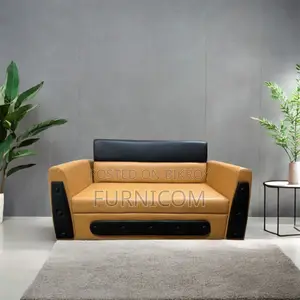 Two Seater Family Sofa Set - Brown Color