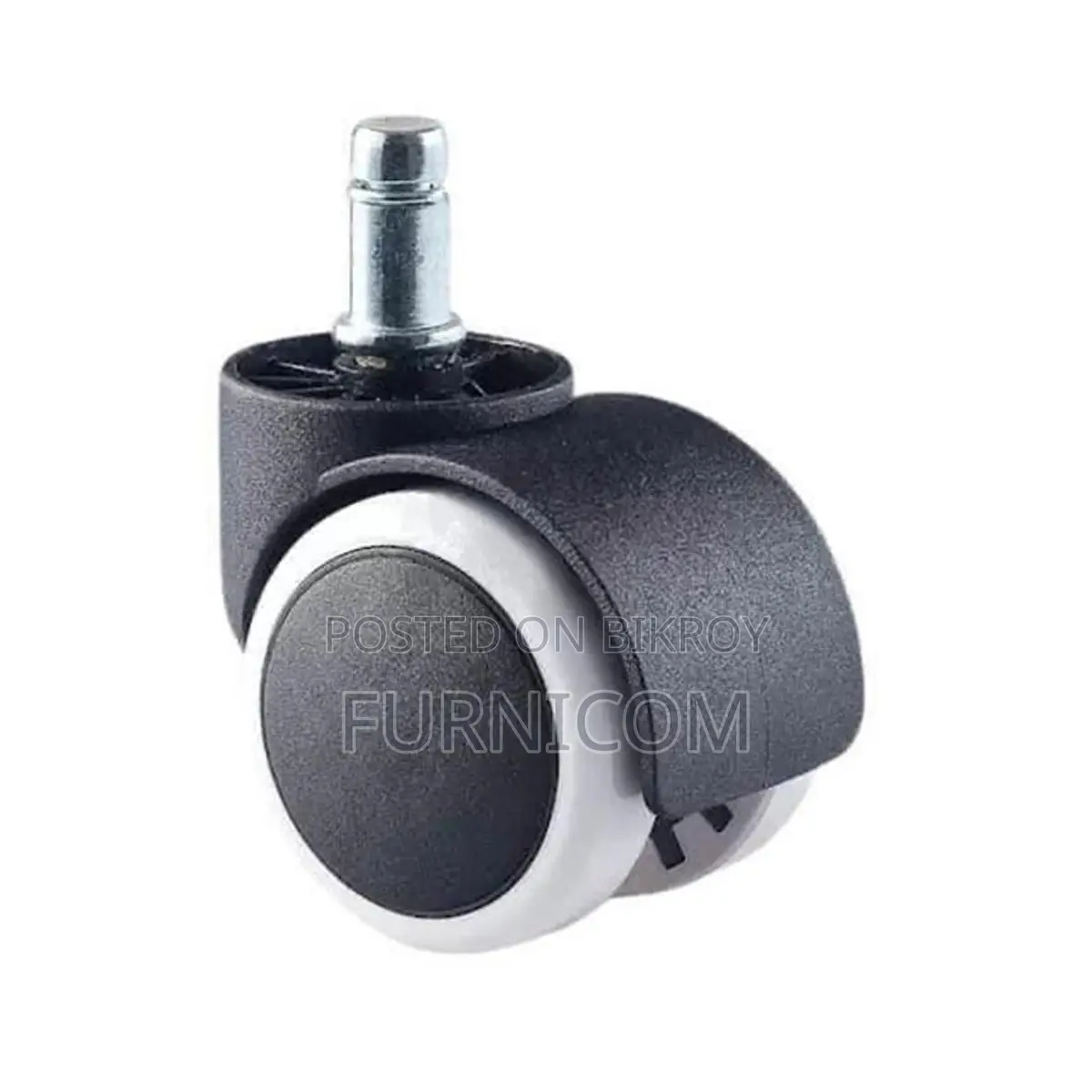 Hooded Wheels for Office Chair & Trolly-Full Black/High Durable Stainl