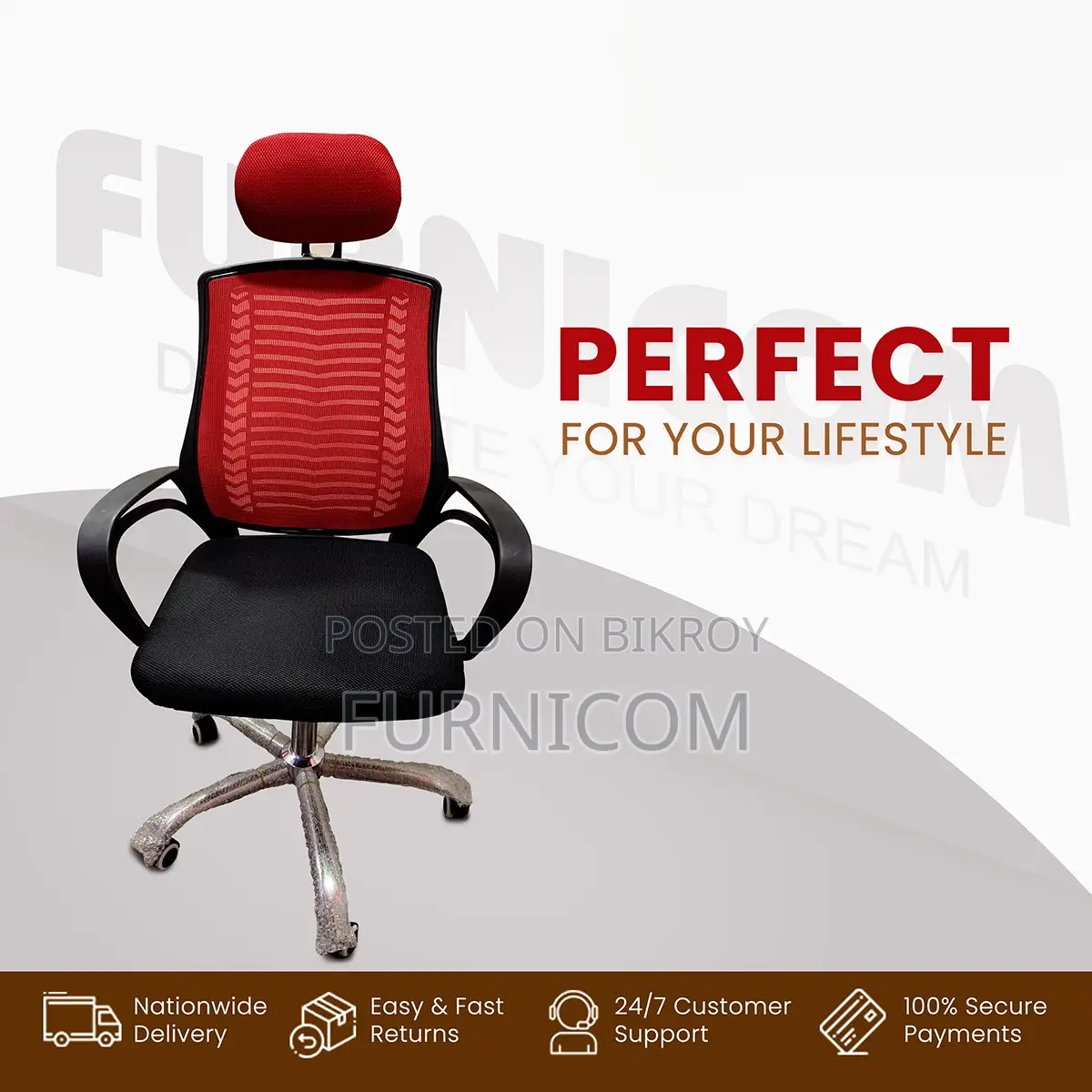 Furnicom Chair/ Office Chair/ Executive Chair/ Chair/ Home Office Chai