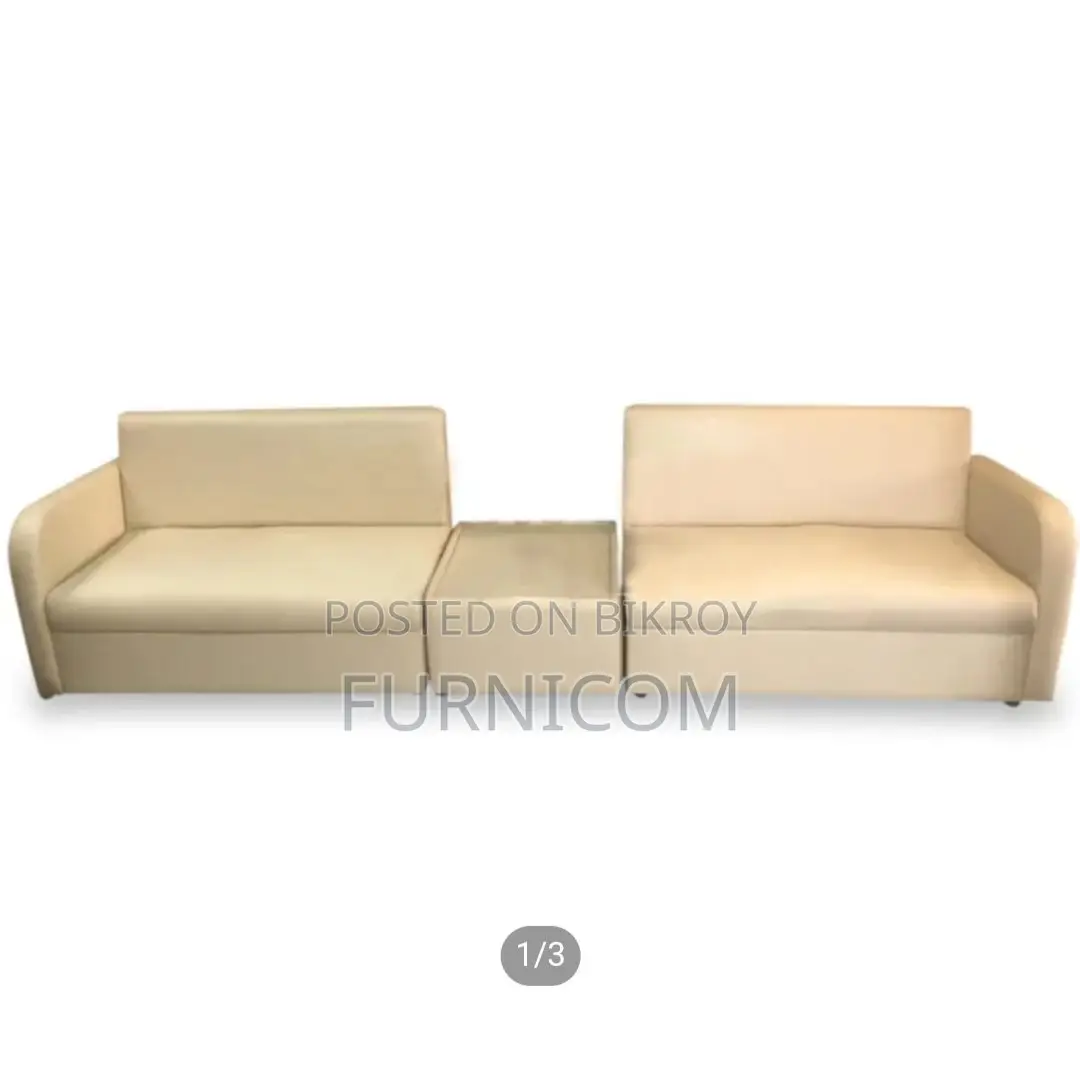 Sofa 4 seater with side table