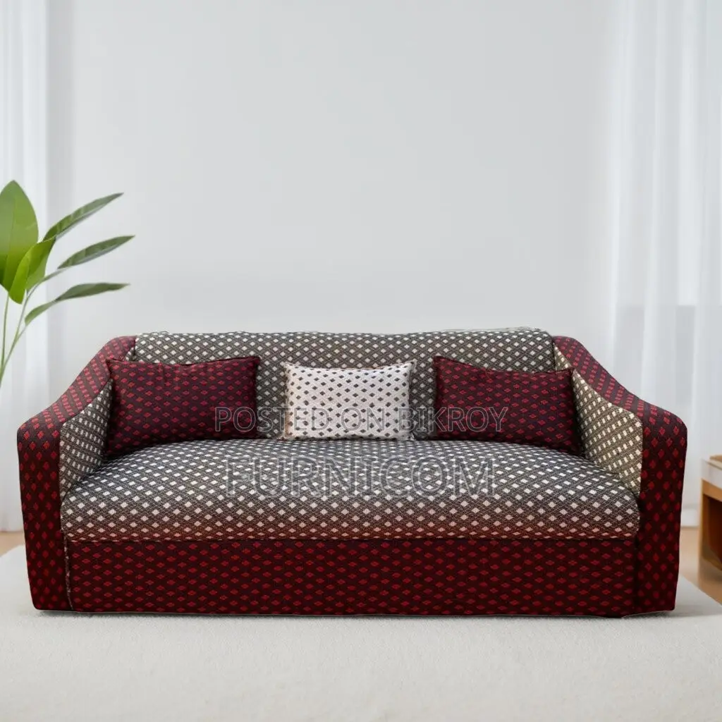 Three Seater Living Room and Office Sofa with Cushions Super-fine Fabr
