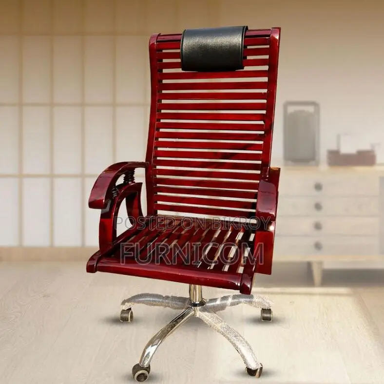 FURNICOM Wooden Executive Chair for Workspace