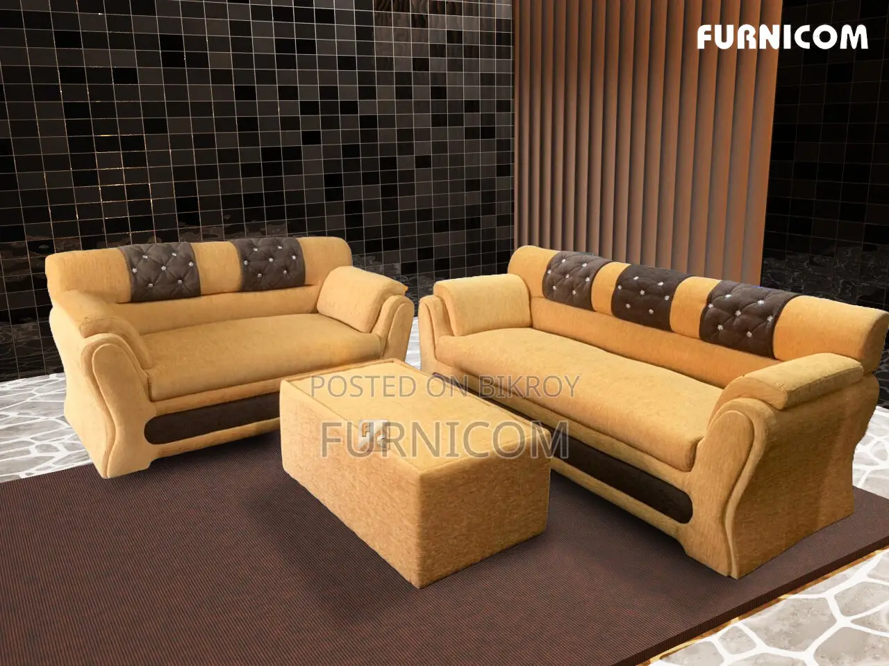 3+2 Seater Sofa Set With Tea Table
