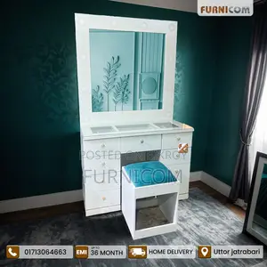Vanity Set/ Dressing Table Set/ Dressing Table With Dressing Stool