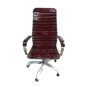 Curvy Linear Wooden Boss Chair Oak Teak (FCWC 2)
