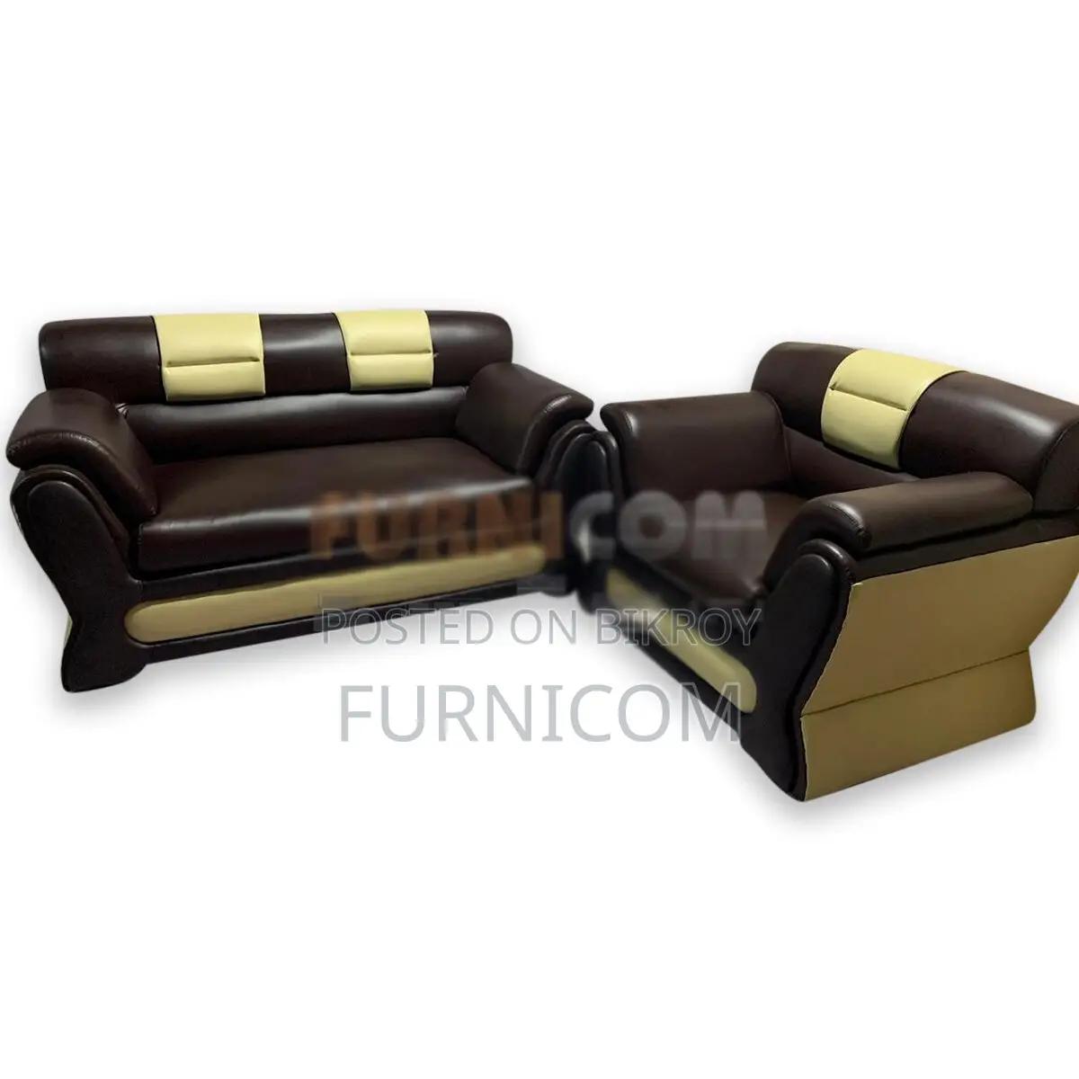 Round Wedge Luxury Sofa Set (2+1) - Sofa
