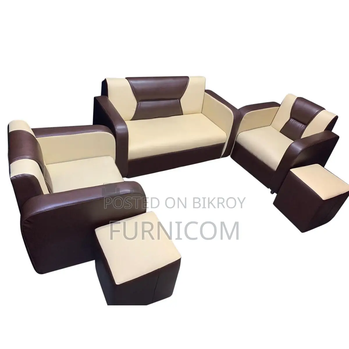 Straight-backed Snug Sofa Set with Tool (2+2+1)