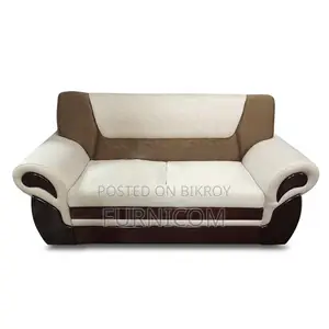 Rolled Arm Velvet Fluffy Sofa (2 seater)