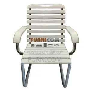 Curvy linear Wooden Visitor Chair (FCWC 9)
