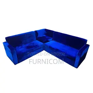 Royal Blue Velvet Touch Corner Separable Sofa Set/ 2 Seater Sofa