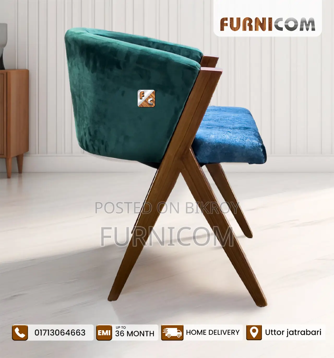 Furnicom Chair/ Restaurant Chair/ Dining Chair/ Outdoors Chair