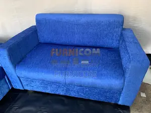 Velvet Sofa Blue (2 Seater)