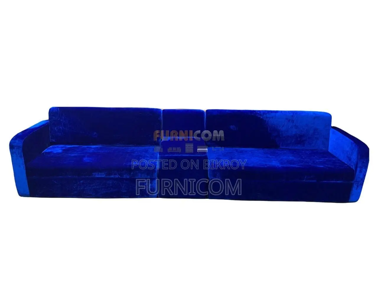 Royal Blue Velvet Touch Corner Separable Sofa Set/ 2 Seater Sofa