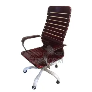 Curvature Linar Wooden Boss Chair Mahogany FCWC 3