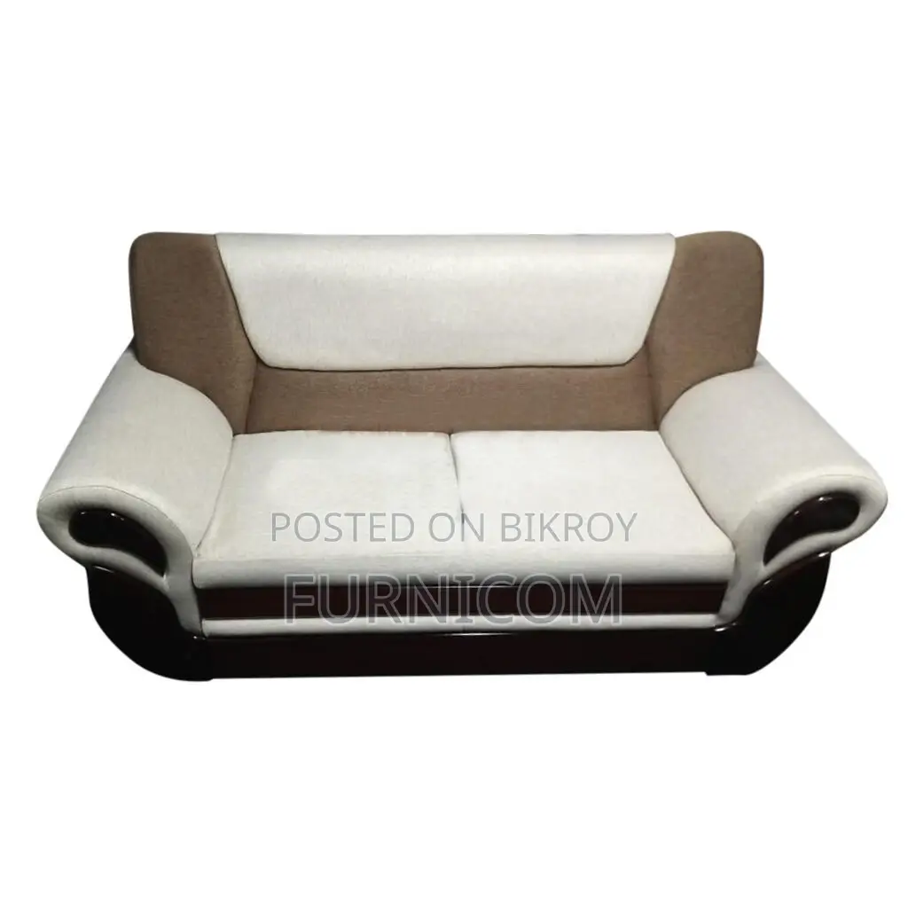 Rolled Arm Velvet Fluffy Sofa (2 seater)
