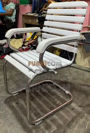 Curvy linear Wooden Visitor Chair (FCWC 9)