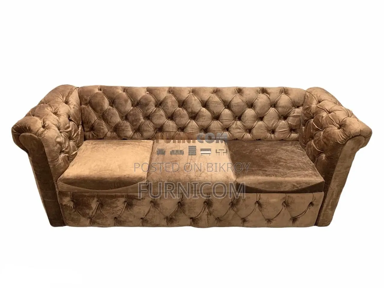 Chesterfield Sofa Velvet (3 seater)