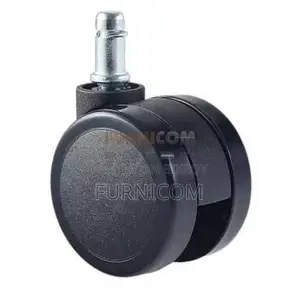 Hooded Wheels for Office Chair & Trolly-Full Black/High Durable Stainl