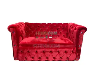 Velvet Button Tufted Classic Chesterfield Sofa Set Living Room Furnitu