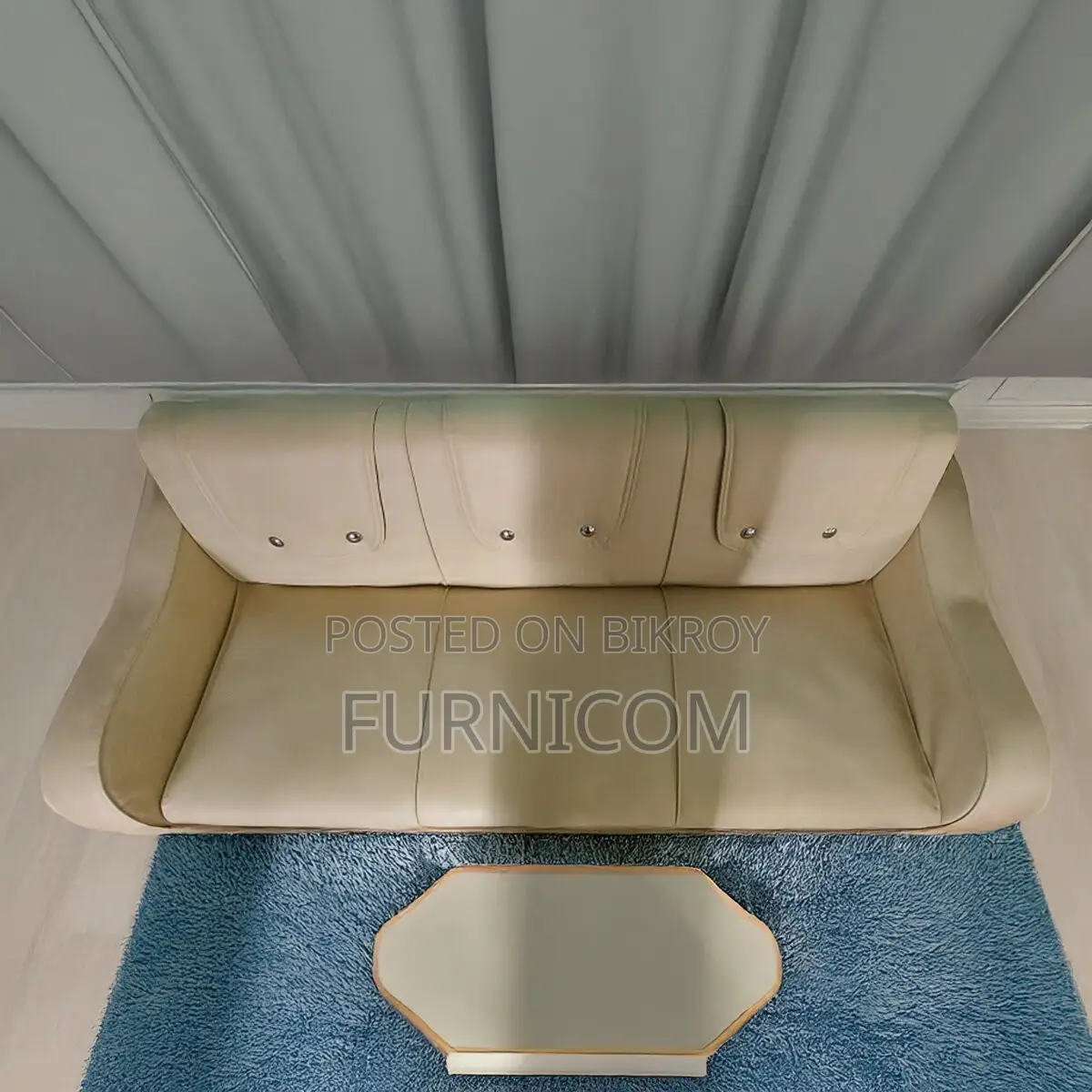 Furnicom Deep Cushioning 3 Seater Sofa for ultimate comfort Living Roo