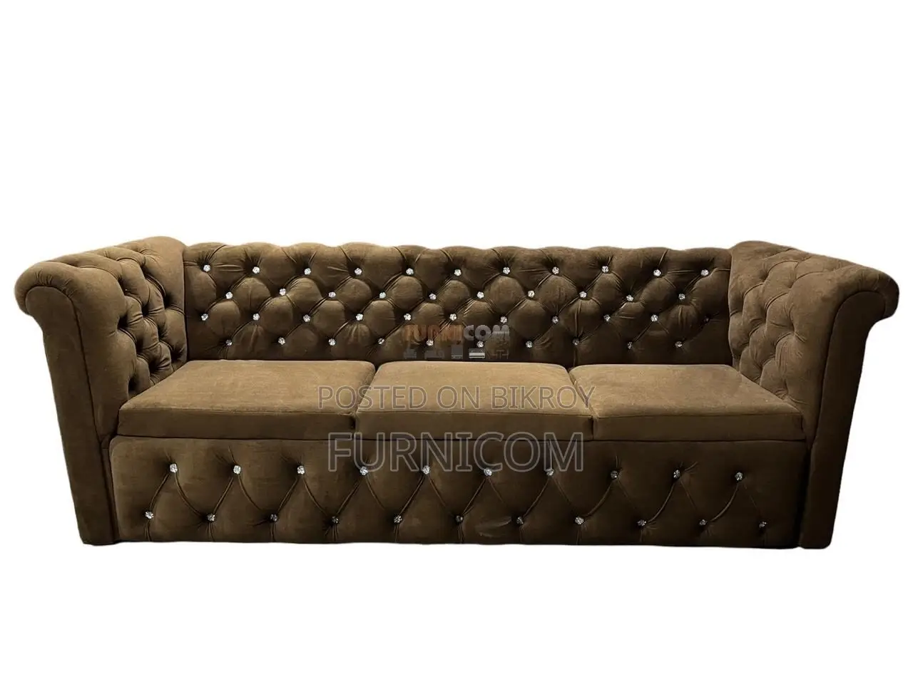 Button Tufted Chesterfield Luxury Living Room Sofa Set Upholetered wit