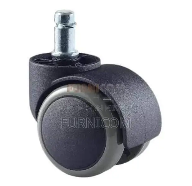 Hooded Wheels for Office Chair & Trolly-Full Black/High Durable Stainl