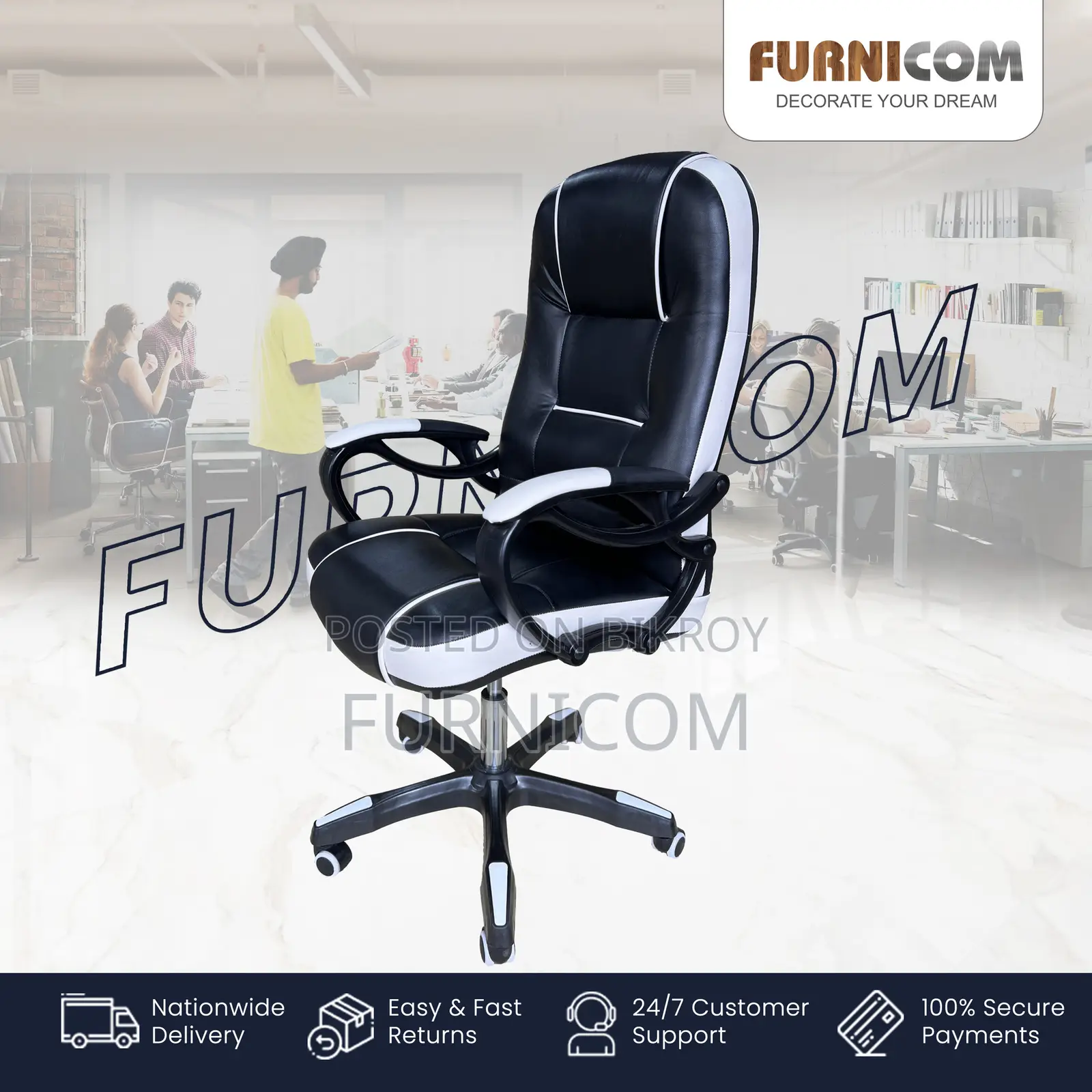 Furnicom Chair/ Office Chair/ Boss Chair/ Executive Chair/ Chair/ Home