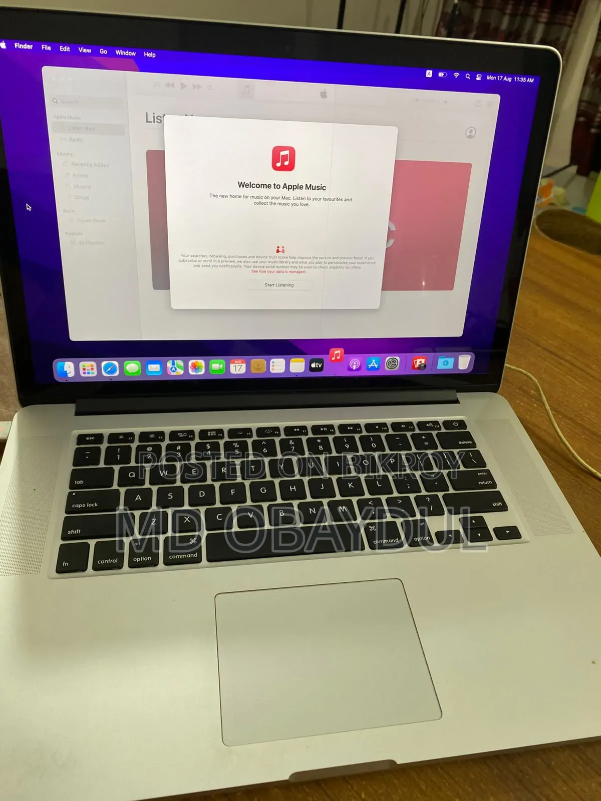 Laptop Apple MacBook Pro 2015 16GB Intel Core i7 SSD 500GB