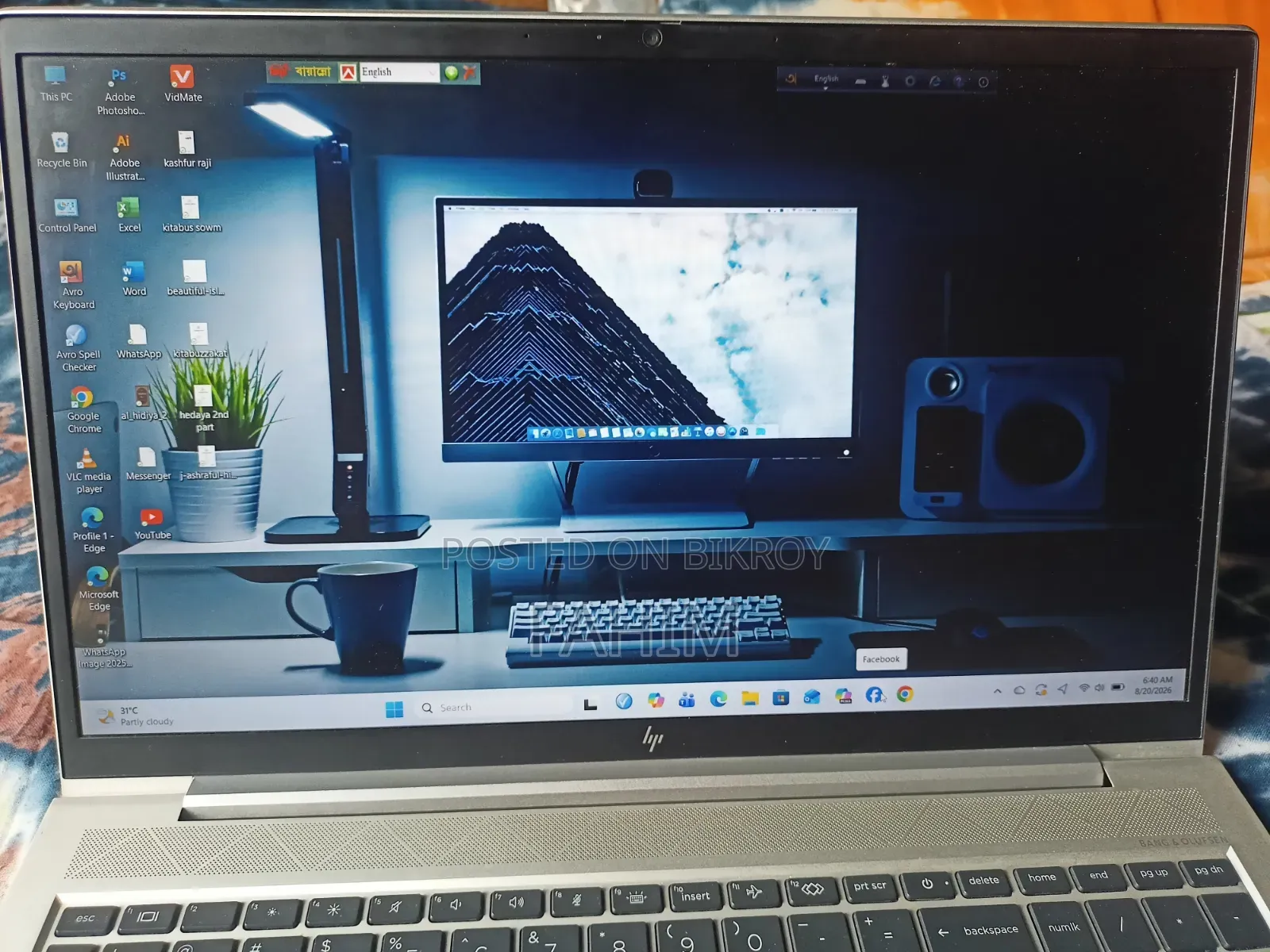 Laptop HP EliteBook 850 G8 16GB Intel Core I7 SSD 512GB