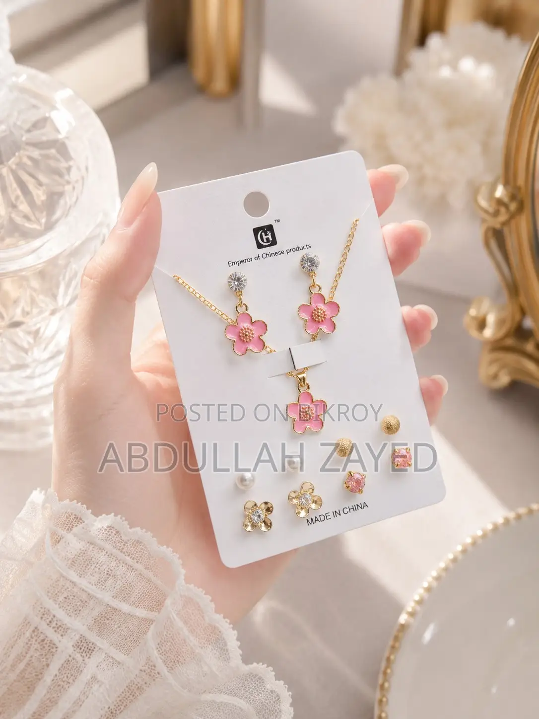 Earrings Necklace Jewellery Set