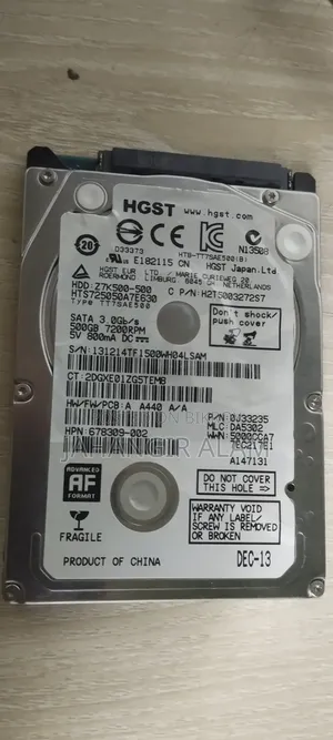 Laptop Harddisk 500GB 9% Health 100% Performance