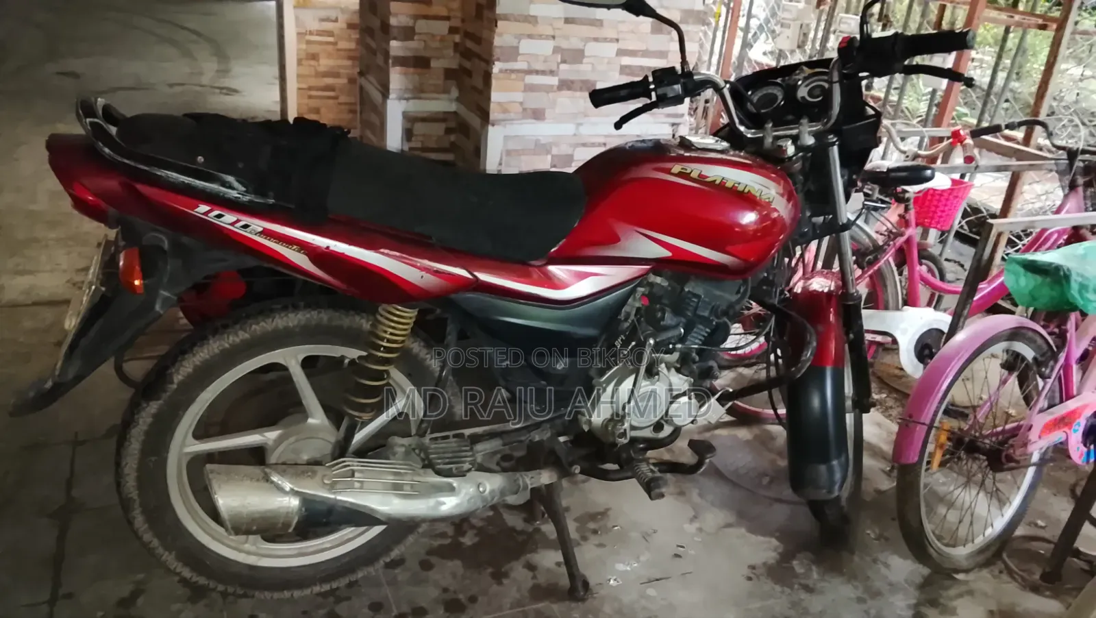 Bajaj Platina 100 2017 Red