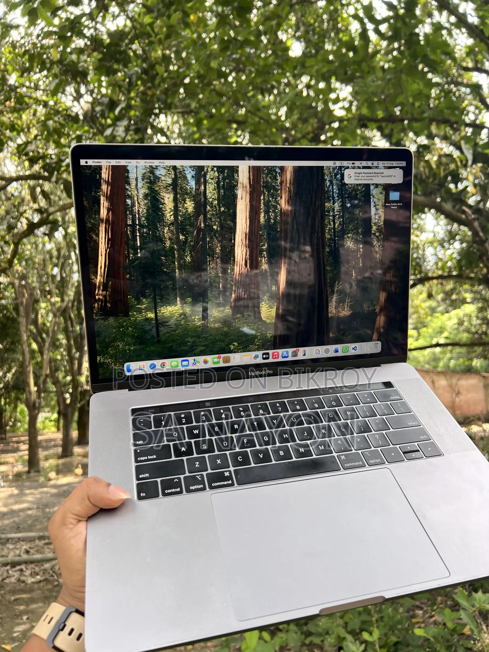 Laptop Apple MacBook 2019 16GB Intel Core I7 SSD 256GB