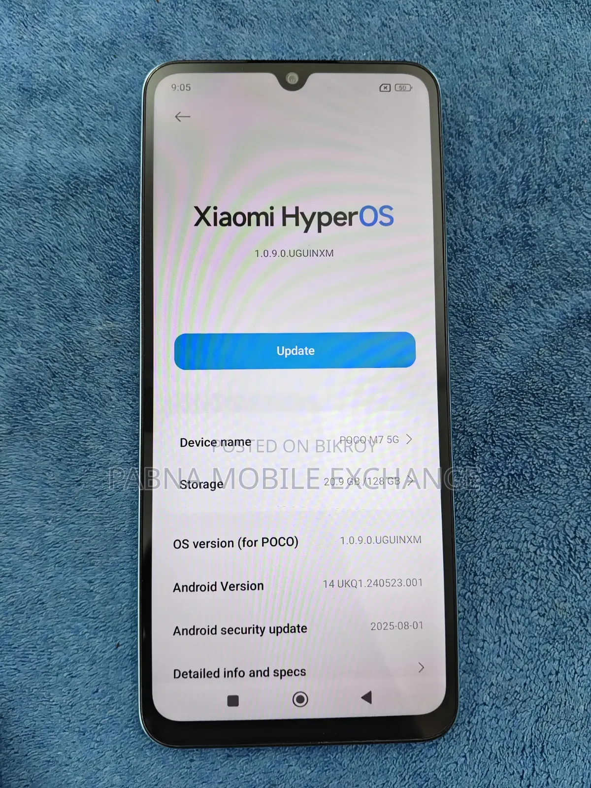 New Xiaomi Poco M7 128 GB Blue